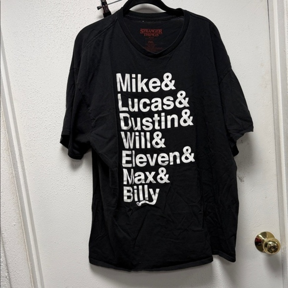 Stranger Things Black Graphic Tee